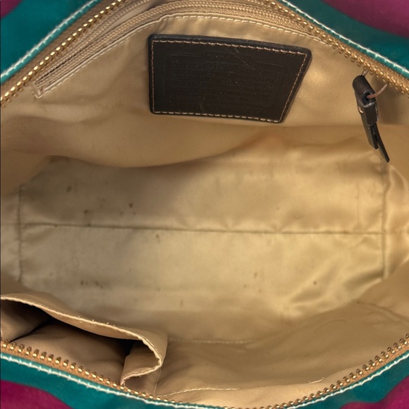 Coach Legacy Stripe sateen tote bag
